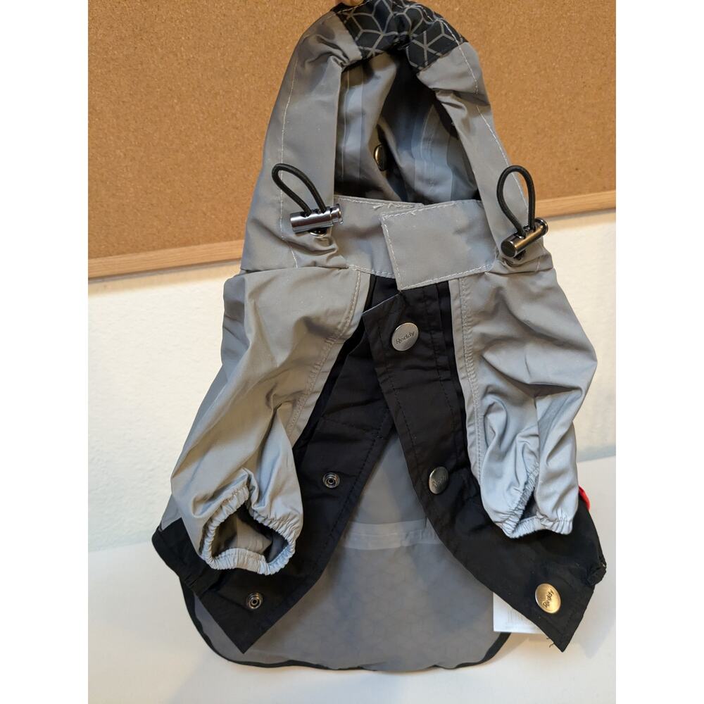 Reddy Dog Raincoat Jacket Reflective Panels Windbreaker Hoodie Extra Small XS